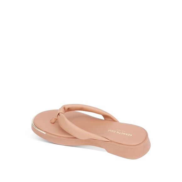 KENNETH COLE NEW YORK Womens Pink 1/2" Platform Wedge Flip Flop Sandal 9.5 - Picture 3 of 3